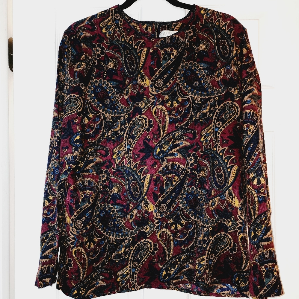 Valerie Stevens 100% Silk Blouse Size 10